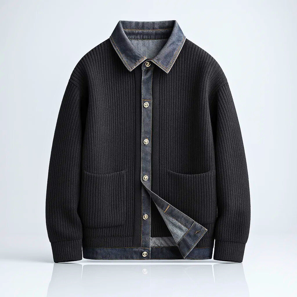 Weston | Denim-Look Knit Jumper