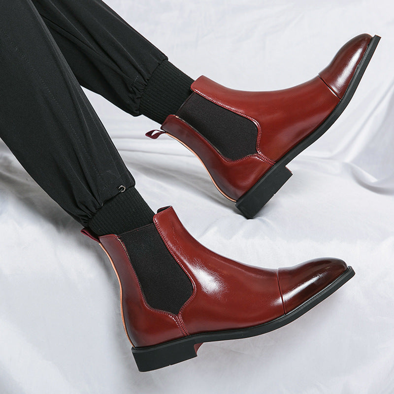 Calvino | Cap-Toe Leather Chelsea Boot
