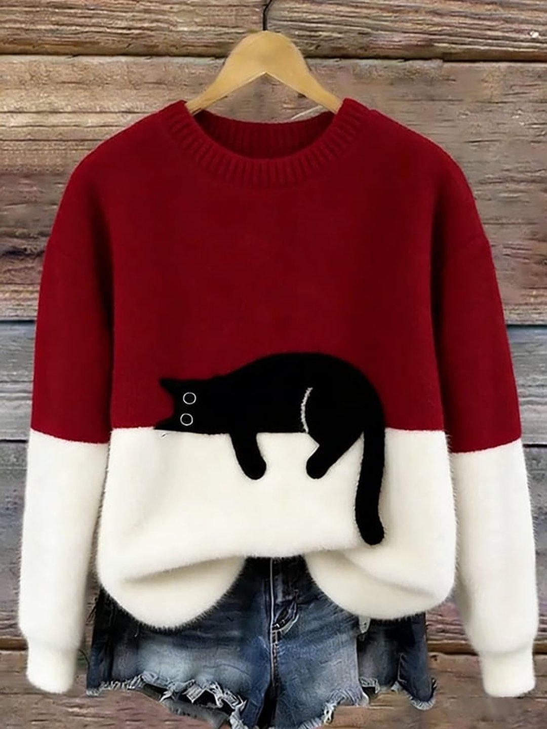 Jocelyne | Cat Print Oversized Jumper