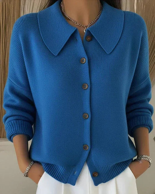 Tyeshia | Collared Button Cardigan