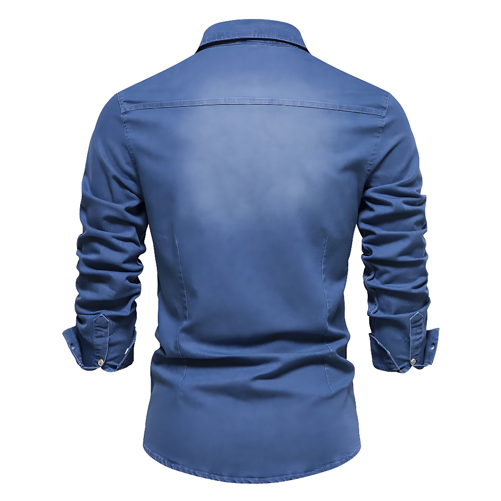 Arvéo | Denim-Mix Polo Shirt