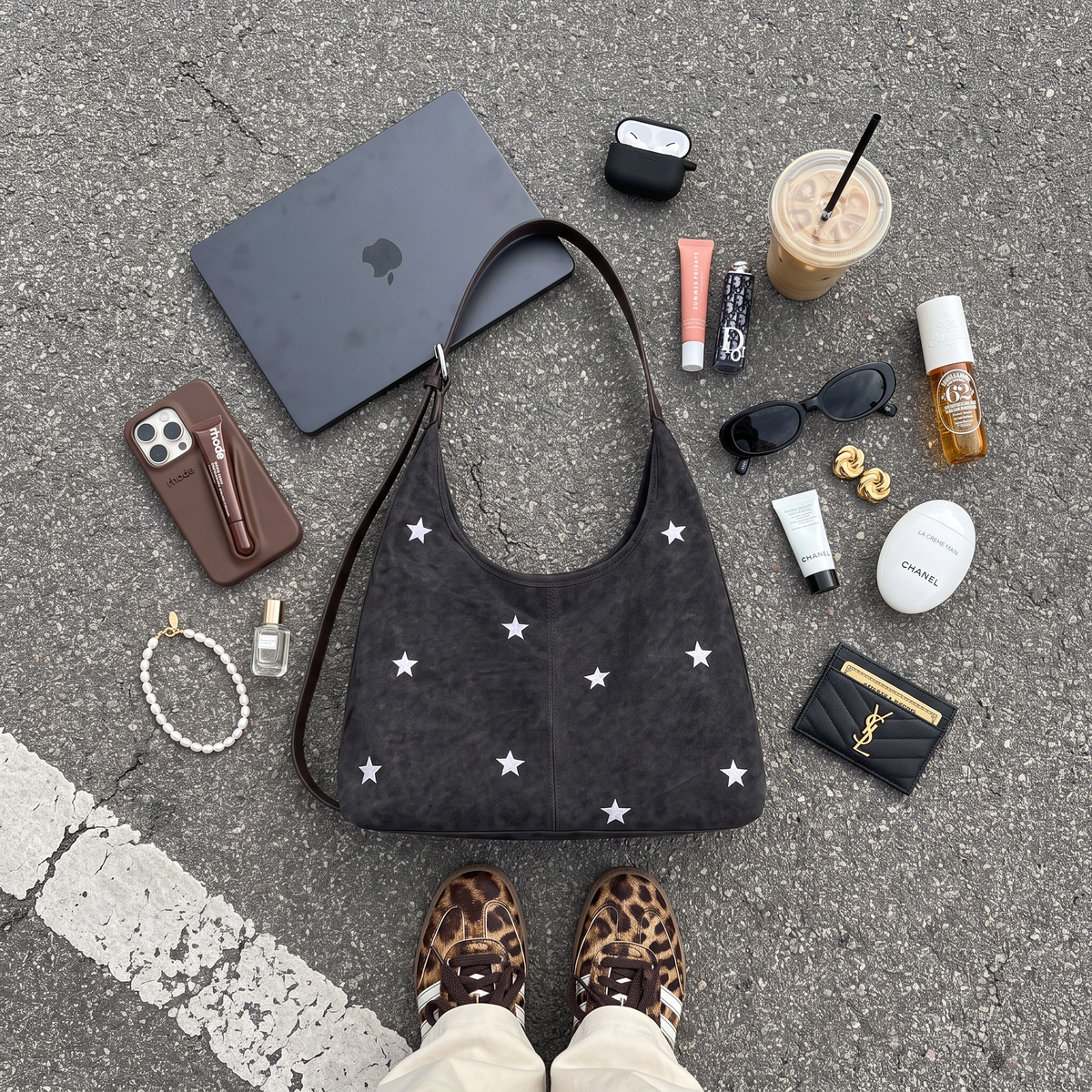 Celeste bag in espresso, side