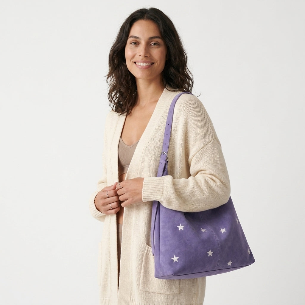Celeste star shoulder bag in lavender