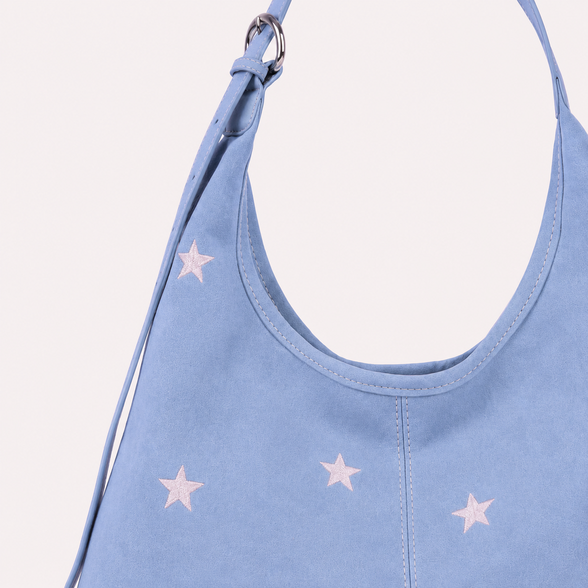 Celeste bag in sky, worn
