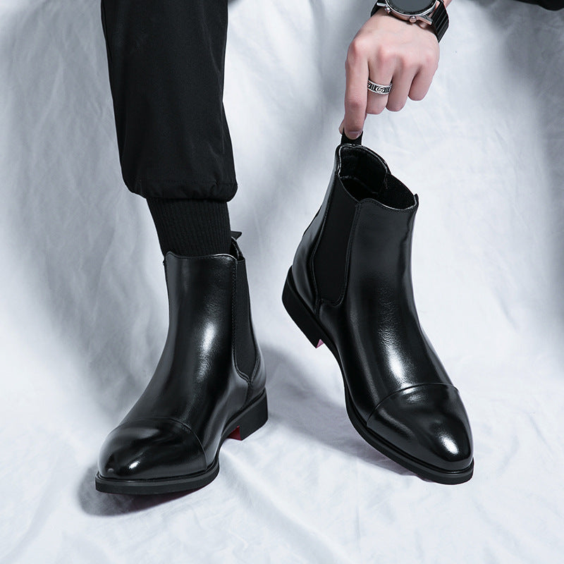 Calvino | Cap-Toe Leather Chelsea Boot