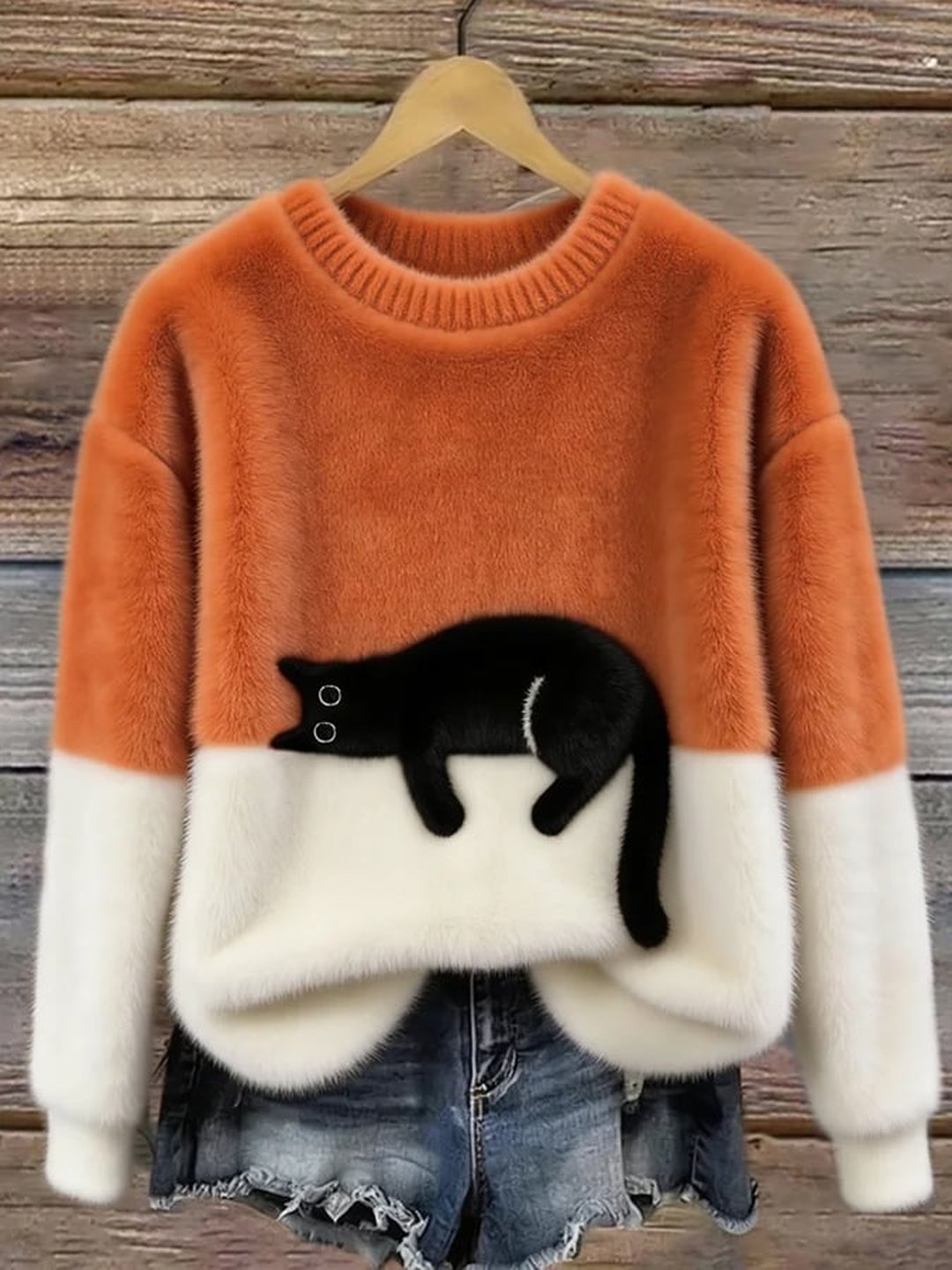 Jocelyne | Cat Print Oversized Jumper