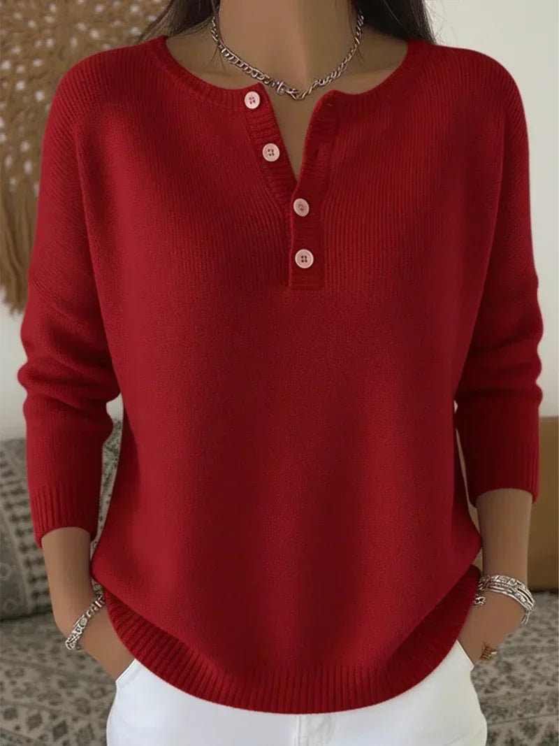 Helena | Button Henley Knit