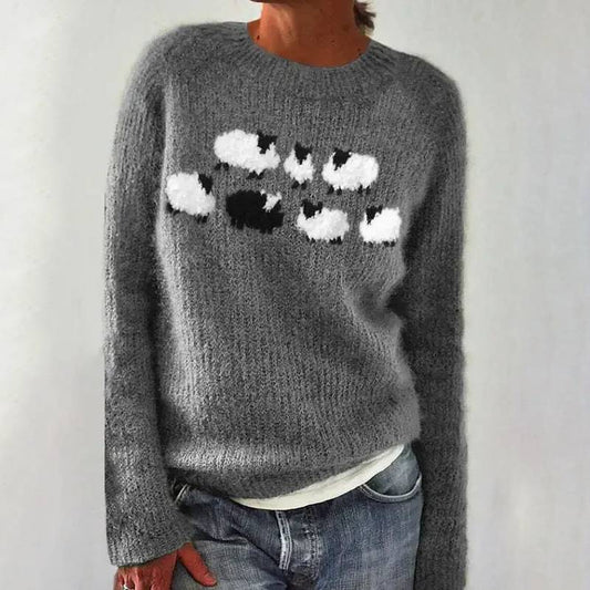 Bianka | Sheep Motif Knit Jumper