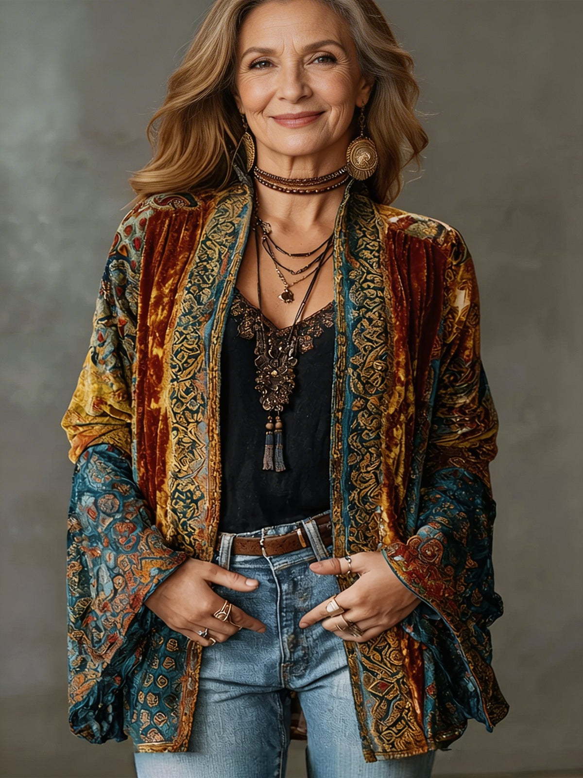 Angelita | Printed Kimono Jacket