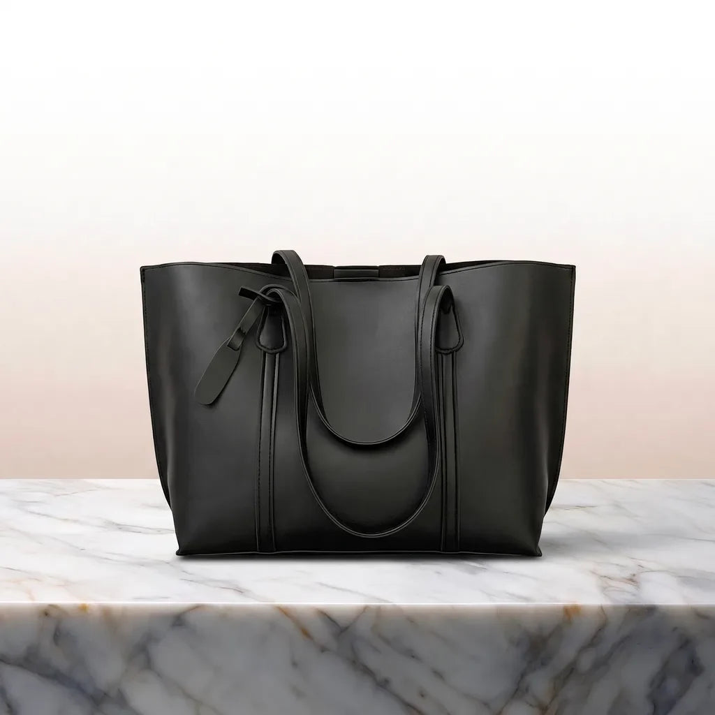 Lily | Structured Leather Tote