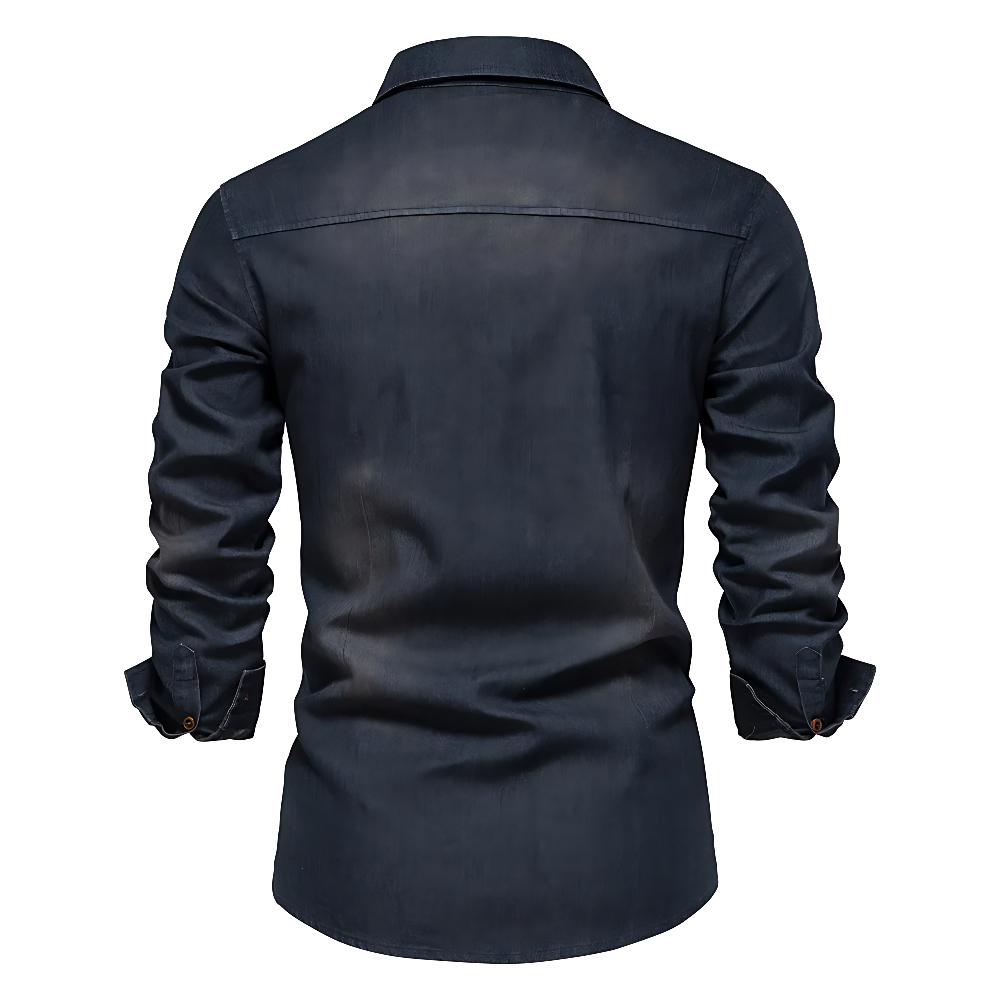 Arvéo | Denim-Mix Polo Shirt