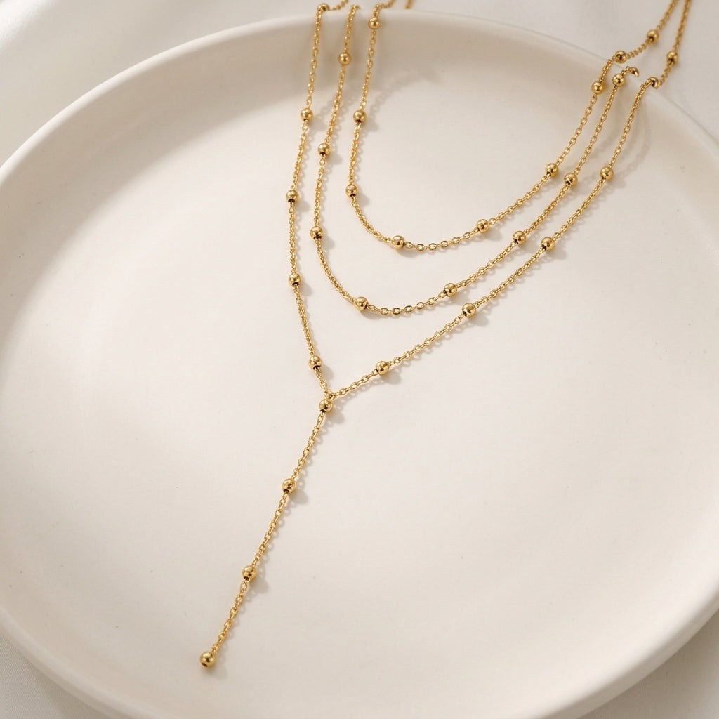 Nora gold layered necklace