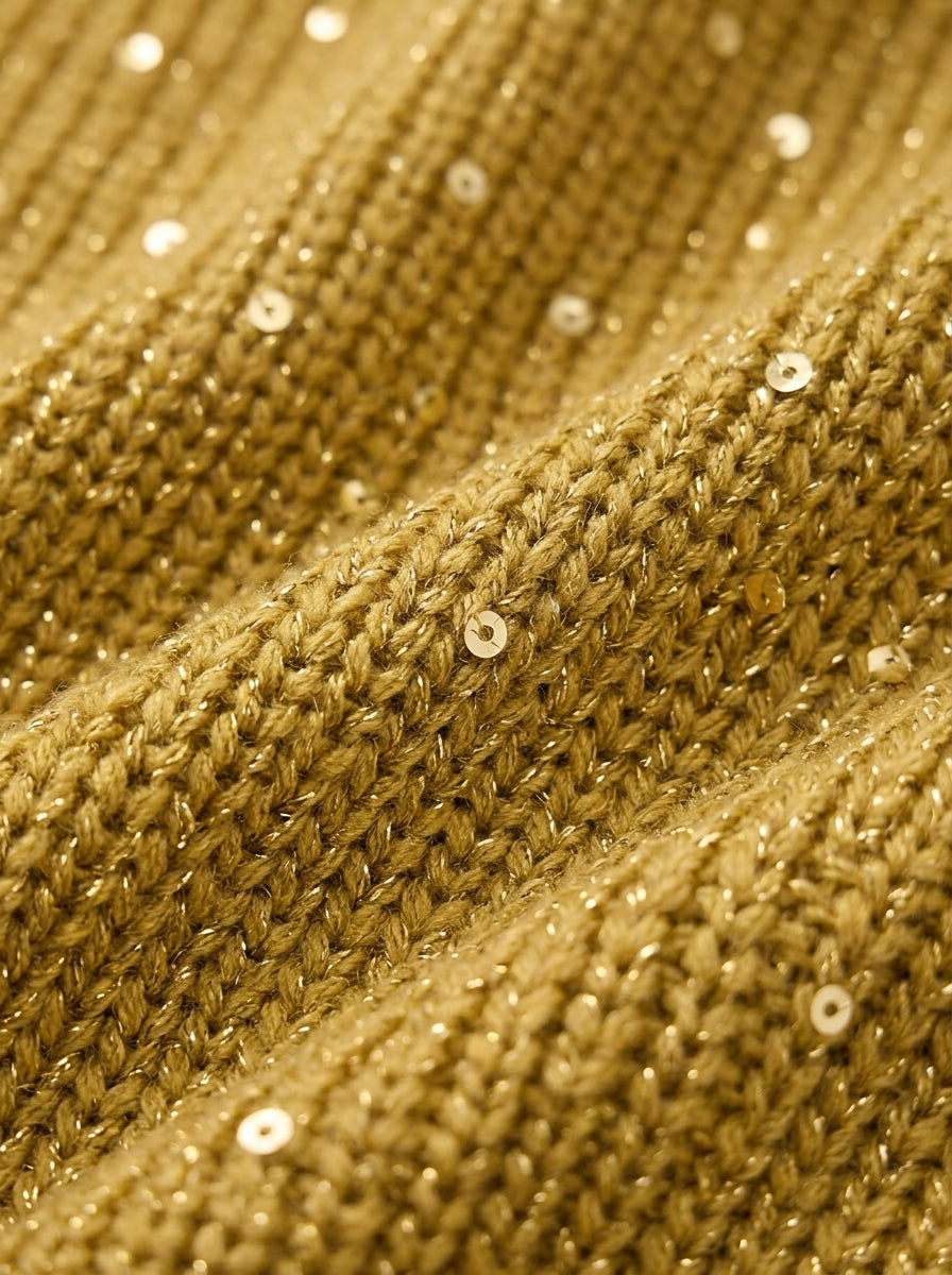 Ortensia | Gold-Button Oversized Cardigan