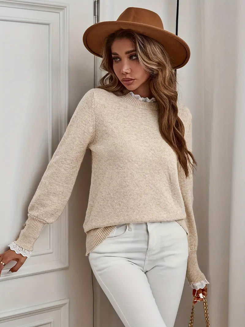 Sabine | Fine Knit Round-Neck Jumper