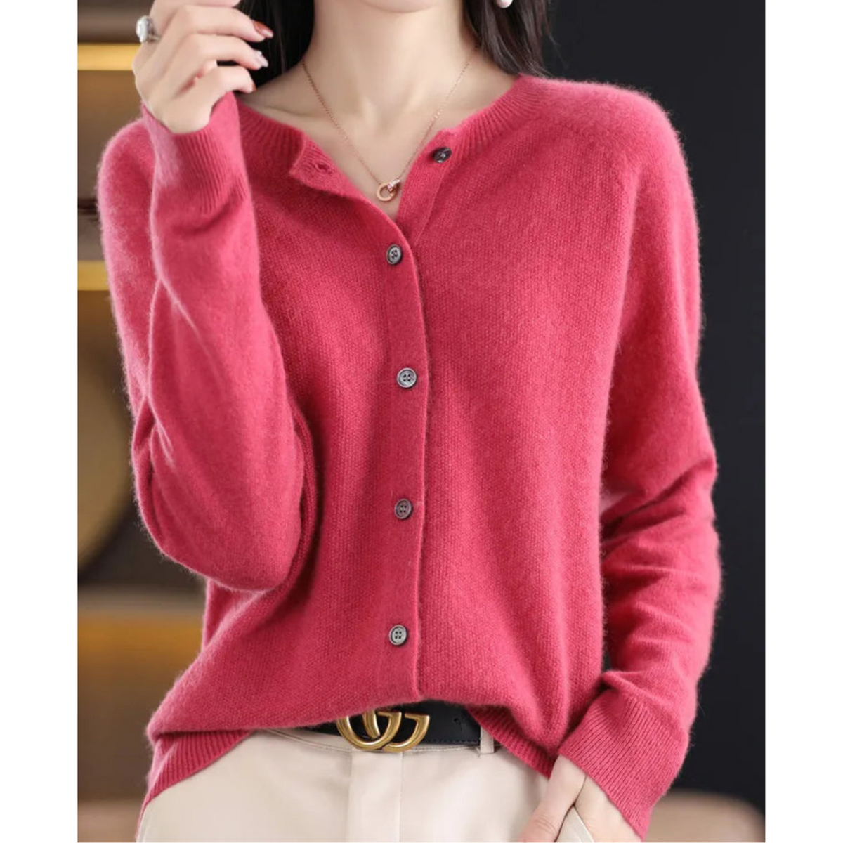 Adeline | Round-Neck Knit Jumper