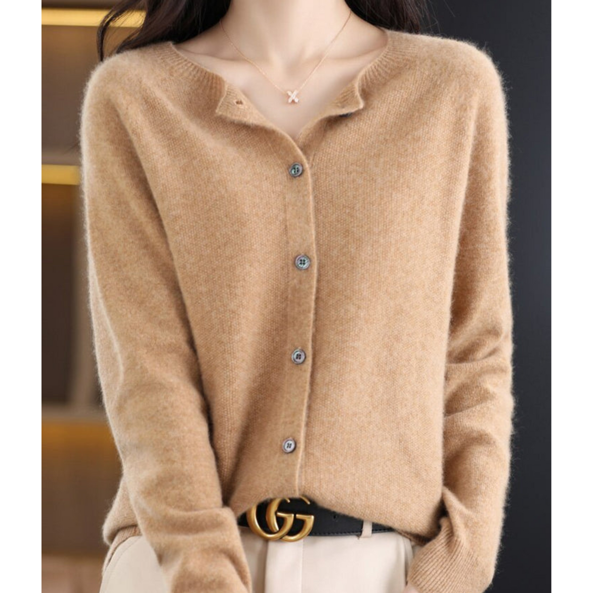 Adeline | Round-Neck Knit Jumper
