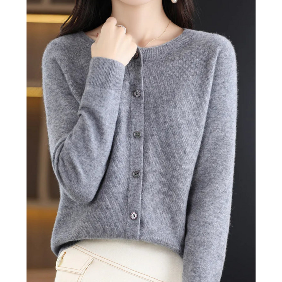 Adeline | Round-Neck Knit Jumper
