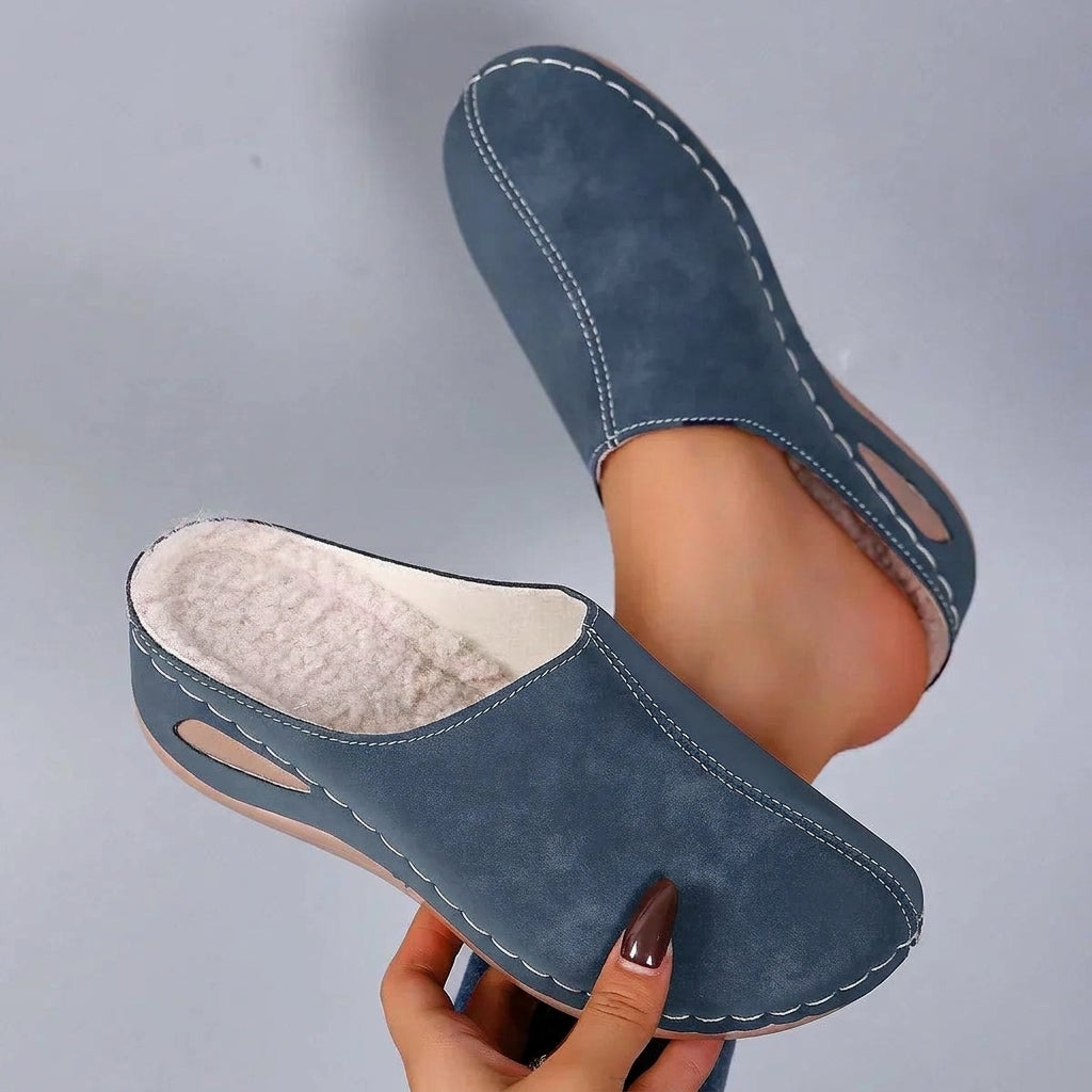 Rosie orthopaedic slippers in blue