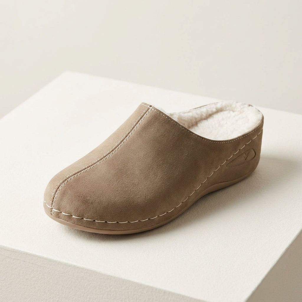 Rosie orthopaedic slippers in brown