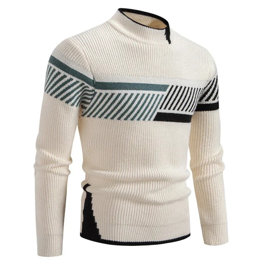 Jurgen | Patterned Crew Jumper