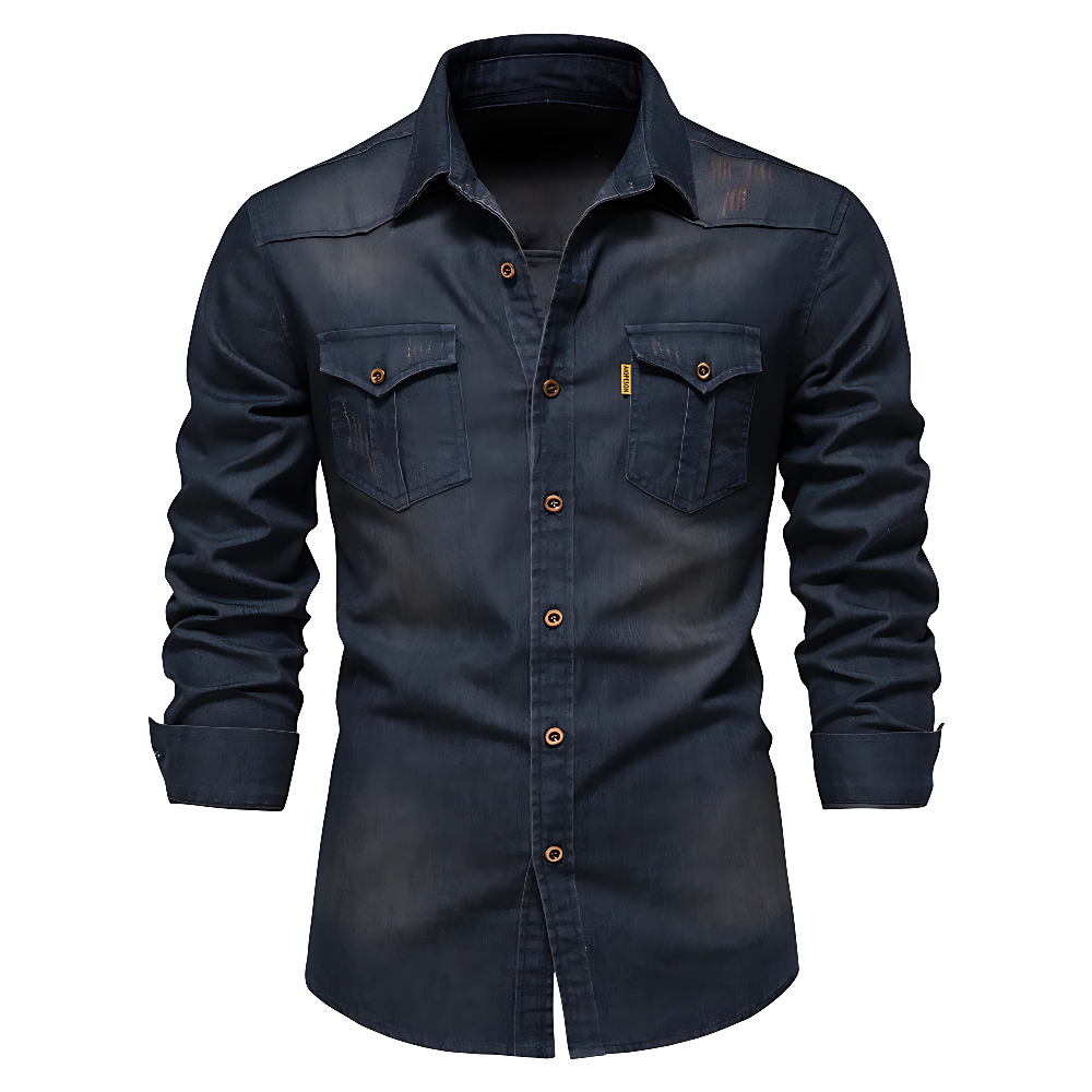 Arvéo | Denim-Mix Polo Shirt
