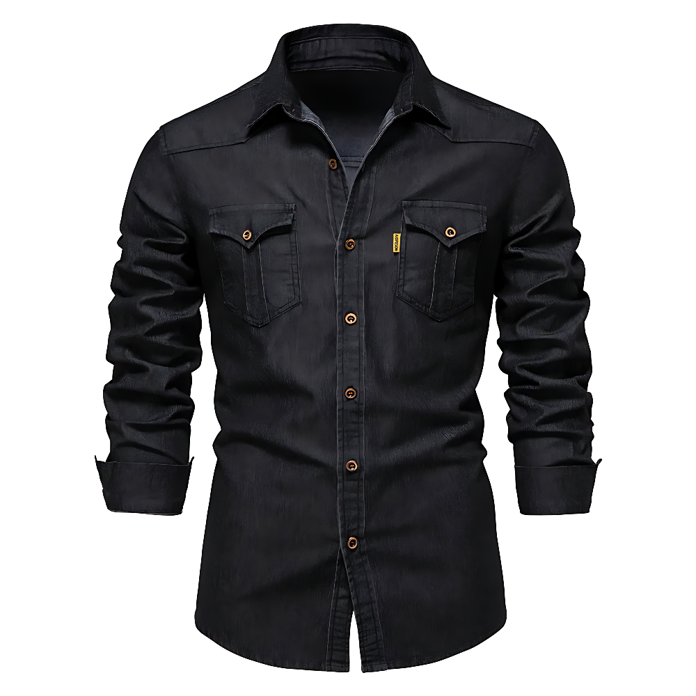Arvéo | Denim-Mix Polo Shirt