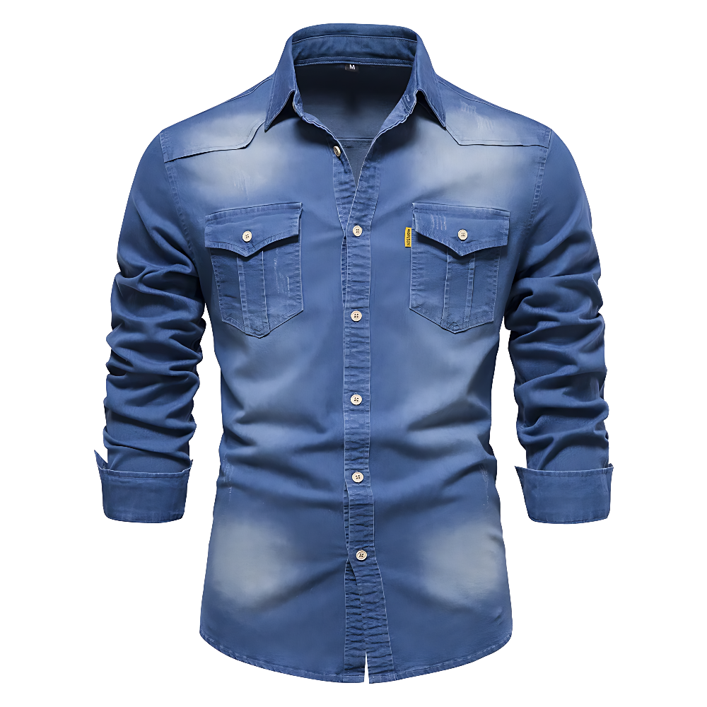 Arvéo | Denim-Mix Polo Shirt